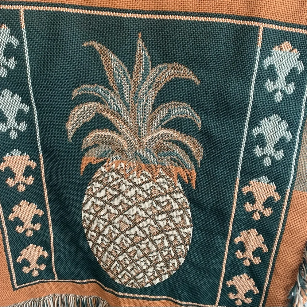 Welcome Pineapple Tapestry Wall Hanging Throw Afghan